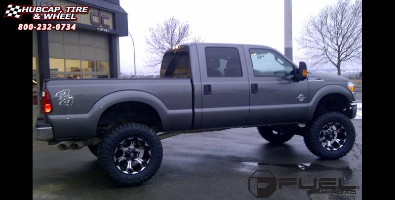 vehicle gallery/ford f 350 fuel dune d524 0X0  Machined Black wheels and rims
